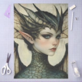Gotische Mythologische Nymph Fantasy Dragon Tissuepapier (Craft)