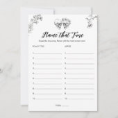 Gotische naam die Tune Halloween Vrijgezellenfeest Kaart (Voorkant)