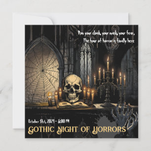 Gotische Nacht van Horrors - Durf de Afgrond te Be Kaart