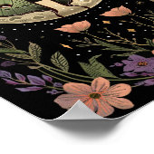 Gotische nachtelijke hemel illustratie poster (Hoek)