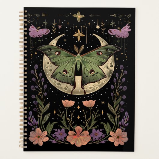 Gotische nachthelling illustratie planner (Voorkant)
