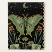 Gotische nachthelling illustratie planner (Achterkant)