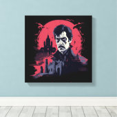 Gotische nachtmerrie canvas afdruk (Insitu (Houten vloer))