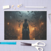 Gotische nachtmerrie Halloween Decoupage Tissuepapier (Craft)