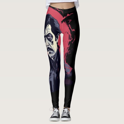 Gotische nachtmerrie leggings (Voorkant)