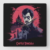 Gotische nachtmerrie vierkante klok (Voorkant)