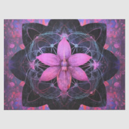  Gotische Neon Roze Bloem Decoupage Tissuepapier