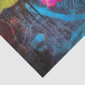 Gotische Neon Roze Rose Decoupage Tissuepapier (Detail)