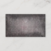 Gotische of middeleeuwse trouwkaarten plaatskaartje (Achterkant)