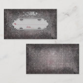 Gotische of middeleeuwse trouwkaarten plaatskaartje (Voorkant / Achterkant)