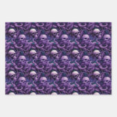 Gotische onderwater octopus tentakels en schedels inpakpapier vel (Voorkant 2)