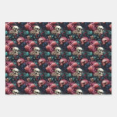 Gotische onderwater octopus tentakels en schedels inpakpapier vel (Voorkant)