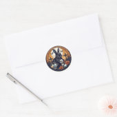 Gotische opstanding ronde sticker (Envelop)