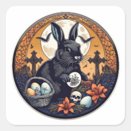 Gotische opstanding vierkante sticker