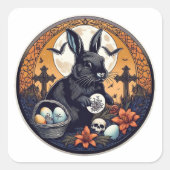 Gotische opstanding vierkante sticker (Voorkant)