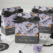 Gotische Oranje Baby koets Baby shower Dank u Bedankdoosjes