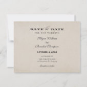  gotische ornament bruiloft save the date (Achterkant)