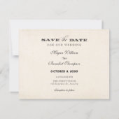  gotische ornament bruiloft save the date (Achterkant)