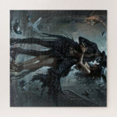 Gotische Paar Omhelzen in de straat Legpuzzel (Horizontaal)