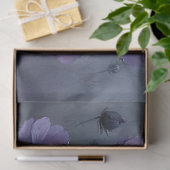 Gotische Paarse Bloemen Schilderen Decoupage Tissuepapier (Geschenk)