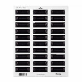 Gotische paarse bloemenspinnenweb retouradres etiket (Full Sheet)