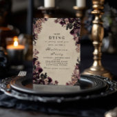  Gotische Paarse Bloempartij Kaart