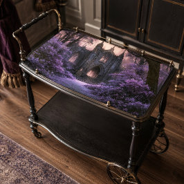 Gotische Paarse Bos Donkere Fantasy Kathedraal Tissuepapier