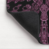Gotische paarse en zwarte kruis mousepad muismat (Hoek)