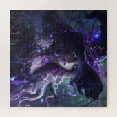 Gotische Paarse heks Legpuzzel (Horizontaal)