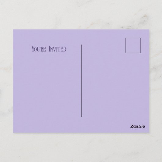 Gotische Paarse Rozen die je hebt uitgenodigd Briefkaart (Achterkant)
