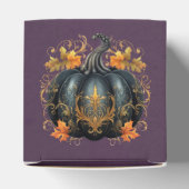 Gotische Paarse Sprookje Pompoen Fall Wedding Bedankdoosjes (Bovenkant)