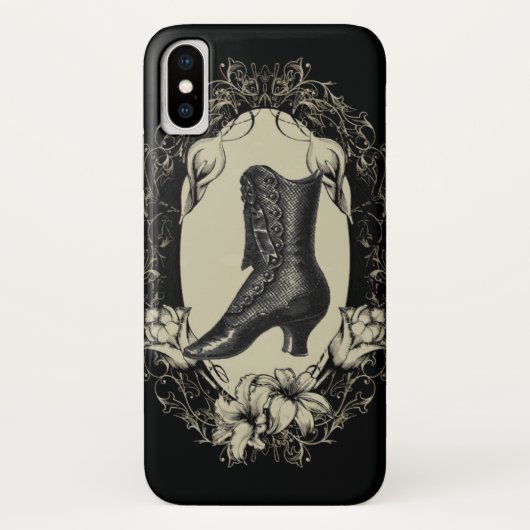 Gotische Parijse schoen steampunk Victoriaans Case-Mate iPhone Case (Achterkant)