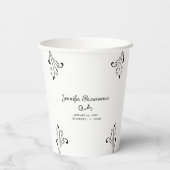 Gotische Partij Baby shower Hallo Papieren Bekers (Achterkant)