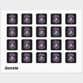 Gotische Pasen Vierkante Sticker (Vel)