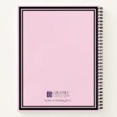Gotische pastel roze zwarte Girly Spirit Board Spe Notitieboek (Achterkant)