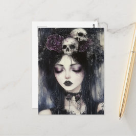Gotische Persephone Koningin van de Onderwereld Briefkaart