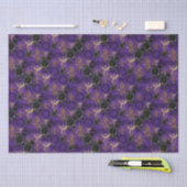  Gotische Phoenix en Rozen Paarse Patroon Tissuepapier (Craft)