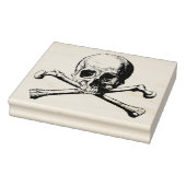 Gotische piraten schedel en gekruiste botten rubberstempel (Stempel)