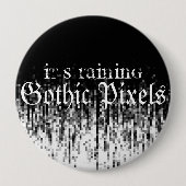 Gotische Pixels Ronde Button 4,0 Cm (Voorkant)