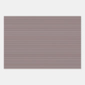 Gotische Plum Paarse schedels en strepen Halloween Inpakpapier Vel (Voorkant 2)