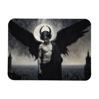 Gotische portret van Lord Lucifer Magneet