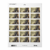  Gotische Potion Halloween Retouradres Etiket (Full Sheet)