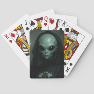 Gotische priesteres van de maan pokerkaarten