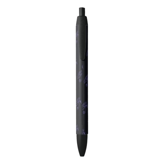 GOTISCHE PROUDVLAG BLAUWE INKT PEN (Achterkant (Verticaal))