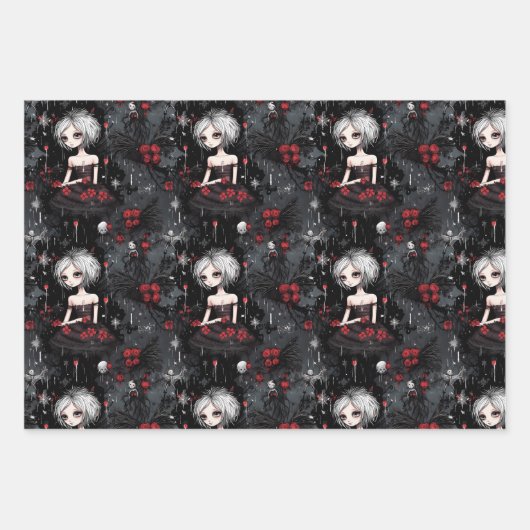 Gotische Punk alternatief kerst fee Inpakpapier Vel (Voorkant 2)