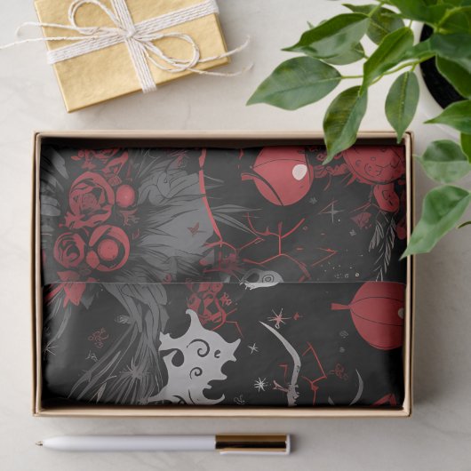 Gotische Punk alternatief kerst fee Tissuepapier (Geschenk)