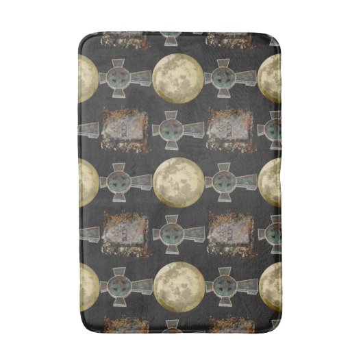 Gotische R.I.P. Hoofdsteen Keltisch Kruis Volle Ma Badmat (Voorkant Verticaal)