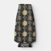 Gotische R.I.P. Hoofdsteen Keltisch Kruis Volle Ma Flesjeskoeler (Voorkant)