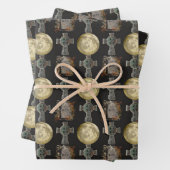 Gotische R.I.P. Hoofdsteen Keltisch Kruis Volle Ma Inpakpapier Vel (In situ)