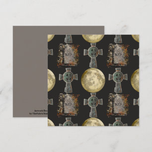 Gotische R.I.P. Hoofdsteen Keltisch Kruis Volle Ma Kaart